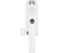 ABUS Poignée de Fenêtre Verrouillable FG300A AL0125 - Avec Cylindre Poussoir et Fonction d'Alarme, à Verrouillage Identique - Niveau de Sécurité 7 - 71899 - Blanc