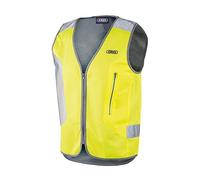 ABUS Gilet de sécurité Lumino Night Vest - Gilet de sécurité avec feu arrière LED - Jaune