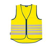ABUS Gilet de sécurité Lumino Reflex Vest - Gilet de sécurité pour une meilleure visibilité de jour et de nuit - pour adultes - avec fermeture éclair - taille XL, Jaune
