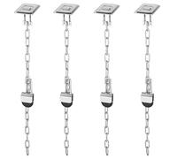 ABUS Grille de sécurité GS40 - Protection pour grilles de cave et puits lumineux en plastique - Avec chaîne variable - Niveau de sécurité ABUS 6-2