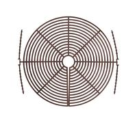 ABUS Grille pour pots de fleurs Noah Grille de protection des plantes - protège la terre des plantes contre les animaux et les enfants - jusqu'à 30 cm de diamètre - marron - 73158