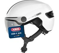 ABUS HUD-Y ACE Casque Urbain, Blanc Brillant, Taille M
