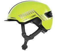 ABUS Casque vélo Hud-Y – feu LED magnétique rechargeable – Taille L Jaune
