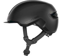 Casque Abus HUD-Y avec feu pour vélo ( Noir Velvet Black / L )