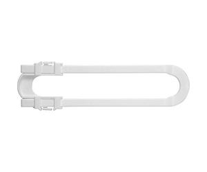 ABUS Junior Care Serrure de porte pour armoire - Mara | Sécurité bébé | Pour armoires | Poignées de porte | Serrure de porte | blanc | 76972