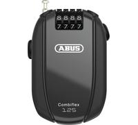 ABUS Kabelschloss Combiflex - Antivol pour sécuriser les skis, le casque, la poussette et les bagages - Trip 125 - longueur 125 cm - épaisseur 3 mm - avec code chiffré - Noir