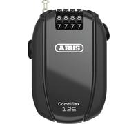 ABUS Antivol à câble Combiflex Trip 125 cm Noir – Pour skis, casque, poussette et bagages