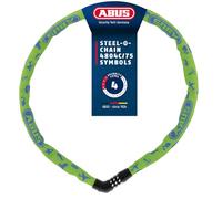 ABUS Kettenschloss Steel-O-Chain 4804C Symbols, 75 cm, Jaune/Vert