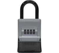 ABUS KeyGarage 737 Mini - Boîte à clés avec étrier de fixation - pour jusqu'à 8 clés ou petits objets de valeur - noir-argenté