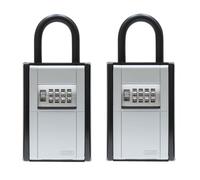 ABUS KeyGarage 797 - Armoire à clés avec support de fixation - Pour clés ou petits objets de valeur - Noir-argent - Lot de 2