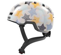 ABUS Casque vélo enfant Skurb Kid – Style skater, espace pour tresse – Grey Stars S (45-50 cm)