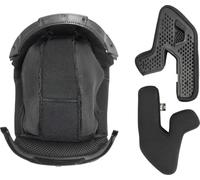 ABUS Kit de Coussinets pour Casque Vélo HIDROP, Noir, Taille M | Coussinets de remplacement pour casque intégral HIDROP, matière respirante, fixation velcro, lavable