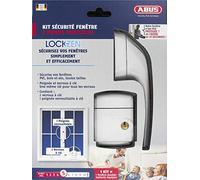 Abus Kit de sécurité - pack Lockzen 02 pour fenêtre Simple Vantail, Oscillo-Battant, Double Vantaux, Double Oscillo-Battants, PVC, Alu, Bois