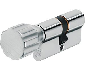 Abus KXP20SN Z60/K40 vs Cylindre de porte à bouton, Argent, Set de 5 Pièces
