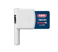 ABUS Loquet fenêtre FAS101 - Verrou supplémentaire pour paumelles - Niveau de sécurité 10 - Blanc