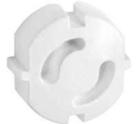 ABUS Lot de 6 caches-prises, ABUS, blanc Blanc G