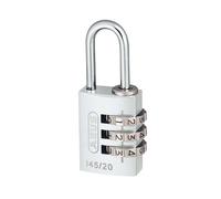 Abus Mécanique 145/20 20Mm Aluminium Cadenas À Combinaison Argent 46574 ABU14520