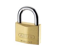 Abus Mécanique 65/40Mm Cadenas En Laiton À Clé Maîtresse Mk65401 Abu6540Mk01