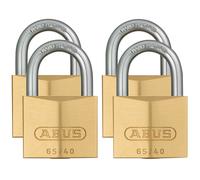 Abus Mécanique 65/40Mm Cadenas En Laiton Pack De Quatre ABU6540QPK
