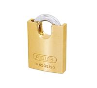 Abus Mécanique 65CS/50mm Cadenas Laiton Fermé Manille sur Carte ABU6550CSC