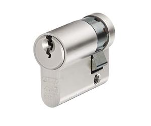 Abus mécanique - E60np Euro Demi cylindre Nickel Nacré 10 mm/50 mm Box