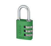 ABUS Cadenas à combinaison 145/30 Vert - Cadenas pour valises, casiers et bien plus encore. - Cadenas en aluminium - code numérique réglable individuellement - niveau de sécurité 3 ABUS