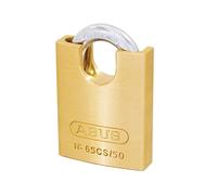ABUS Cadenas 65CS/50 - Corps en laiton, anse acier trempé, protection anse - Sécurité ABUS 6