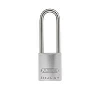ABUS Cadenas Titalium 86TIIB/45HB80 – Anse haute, sans cylindre, inox 80 mm – 04392