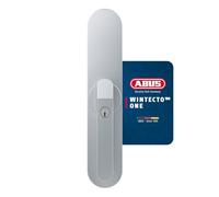 ABUS Moteur de fenêtre WINTECTO One – Poignée intelligente, alarme, sans perçage, argent (AL0125)