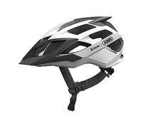 ABUS Moventor Quin casque VTT - Casque de vélo intelligent avec détection d’accidents et système d'alarme SOS - pour hommes et femmes - Blanc, taille M