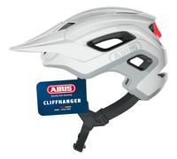 ABUS Casque VTT Cliffhanger – TriVider, grandes ouvertures d'aération – Blanc L