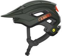 ABUS MTB-Helm CliffHanger MIPS - Casque de vélo pour les trails exigeants - avec protection contre les chocs MIPS & grandes ouvertures de ventilation - pour femmes et hommes - Vert foncé, taille S (51