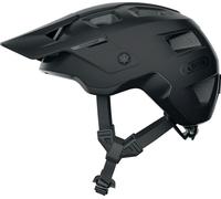 ABUS MTB-Helm MoDrop - casque de vélo robuste avec une bonne ventilation pour les VTTistes - ajustement individuel - unisexe - noir mat, taille M (54-58 cm)