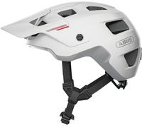 ABUS MTB-Helm MoDrop - casque de vélo robuste avec une bonne ventilation pour les VTTistes - ajustement individuel - unisexe - blanc mat, taille S (51-55 cm)