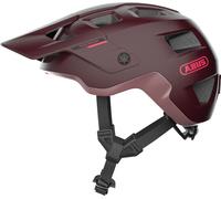 ABUS MTB-Helm MoDrop - casque de vélo robuste avec une bonne ventilation pour les VTTistes - ajustement individuel - unisexe - rouge foncé, taille M (54-58 cm)