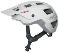 ABUS MTB-Helm MoDrop - casque de vélo robuste avec une bonne ventilation pour les VTTistes - ajustement individuel - unisexe - blanc mat, taille M (54-58 cm)