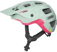 ABUS MTB-Helm MoDrop MIPS - casque de vélo robuste avec protection contre les chocs pour le VTT - ajustement individuel - unisexe - Menthe, taille M (54-58 cm)