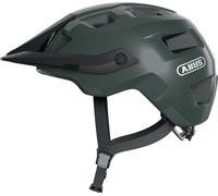 ABUS MTB-Helm MoTrip - Casque de vélo robuste avec visière réglable en hauteur pour VTT - ajustement individuel - unisexe - Vert brillant, taille S (51-55 cm ?)