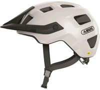 ABUS MTB-Helm MoTrip MIPS - Casque de vélo pour une initiation sûre au VTT - avec protection contre les chocs - pour femmes et hommes - Blanc Brillant, Taille M (54-58 cm)