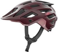 ABUS MTB-Helm Moventor 2.0 - Casque de vélo confortable pour le terrain - Casque All-Mountain - pour femmes et hommes - Rouge foncé, taille S (51-55 cm)