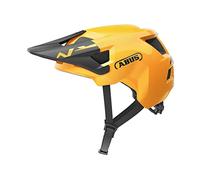 ABUS MTB-Helm YouDrop - Casque de vélo pour enfants et adolescents - pour le quotidien ou les tours sur le terrain - avec place pour une tresse - Jaune, taille S