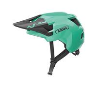 ABUS MTB-Helm YouDrop - Casque de vélo pour enfants et adolescents - pour le quotidien ou les tours sur le terrain - avec place pour une tresse - vert clair, taille S