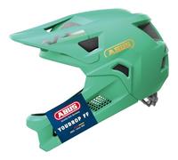Abus Youdrop Ff Junior Downhill Helmet Argenté S Salvia Green