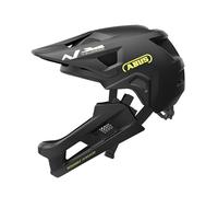 ABUS MTB-Helm YouDrop FF - Casque Fullface pour enfants et adolescents - pour l'initiation au VTT - avec mentonnière amovible