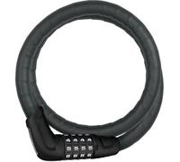 ABUS Cadenas à câble Tresorflex 6615C – Acier 85 cm, combinaison, niv. 5 – Noir