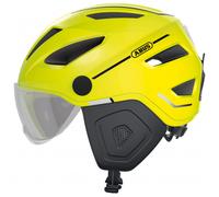 ABUS Casque Pedelec 2.0 ACE – casque de ville, kit hiver, feu arrière – Jaune fluo