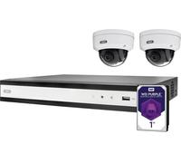 ABUS Performance Line 4-Kanal PoE Set TVVR36422D Ethernet IP-Set pour caméra de surveillance4 canauxavec 2 caméras1920 x 1080 pixels