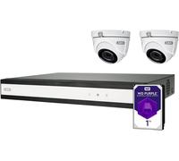 ABUS Performance Line TVVR33622D analogique, AHD Set pour caméra de surveillance 6 canaux avec 2 caméras 1920 x 1080 pixels 1 TB