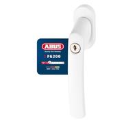 ABUS Poignée de fenêtre verrouillable - Bouton avec Cylindre à Pression, même clé - Niveau de sécurité ABUS 3-88562 - Set de 10 - Blanc