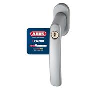 ABUS Poignée de Fenêtre Verrouillable FG200 AB208 - Bouton de Fenêtre avec Cylindre de Pression, à Verrouillage Identique - Niveau de Sécurité 3- 44258 - Argent